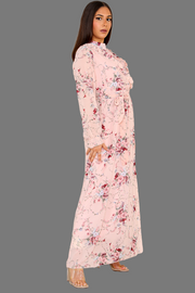 Dusty Rose chiffon dress