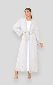 Joyce Soft Grey Kimono with Slip