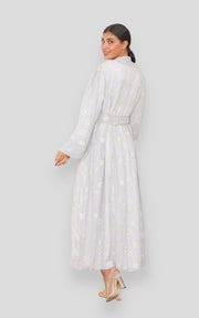 Joyce Soft Grey Kimono with Slip