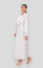 Joyce Soft Grey Kimono with Slip
