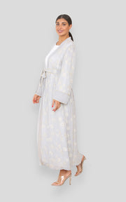 Joyce Soft Grey Kimono with Slip