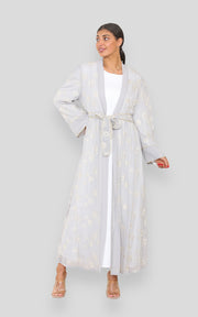 Joyce Soft Grey Kimono with Slip