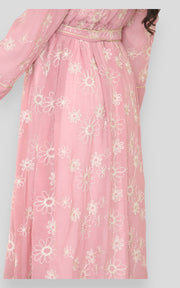 Joyce Rose Pink kimono with Slip