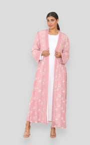 Joyce Rose Pink kimono with Slip