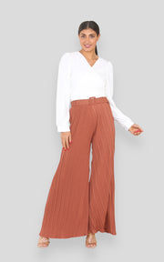 Blush Pleated Modest Trouser