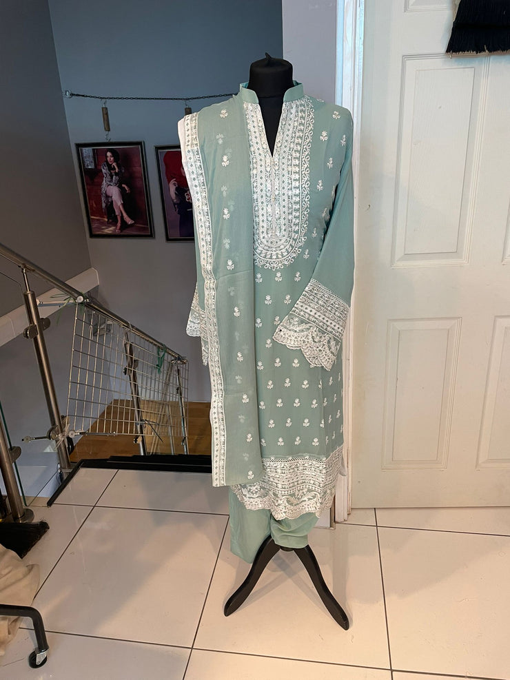 Chiffon Suit Mint
