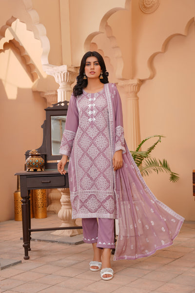 Chiffon Suit Lavender