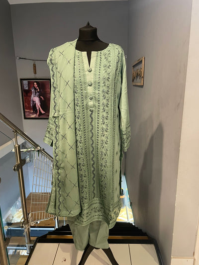 Chiffon Suit Green