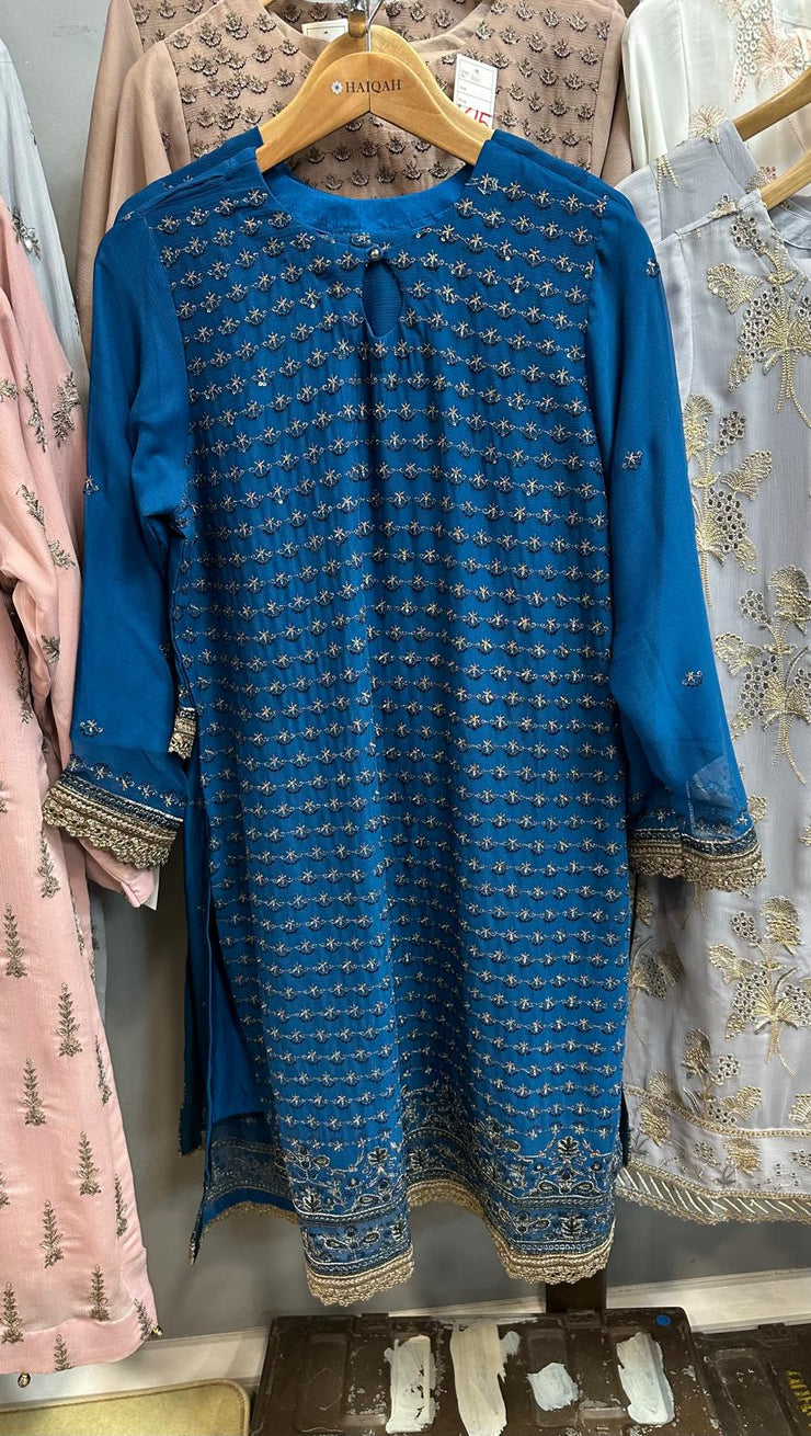 Chiffon Suit Teal