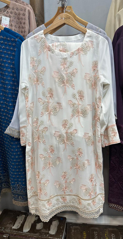 Chiffon Suit White