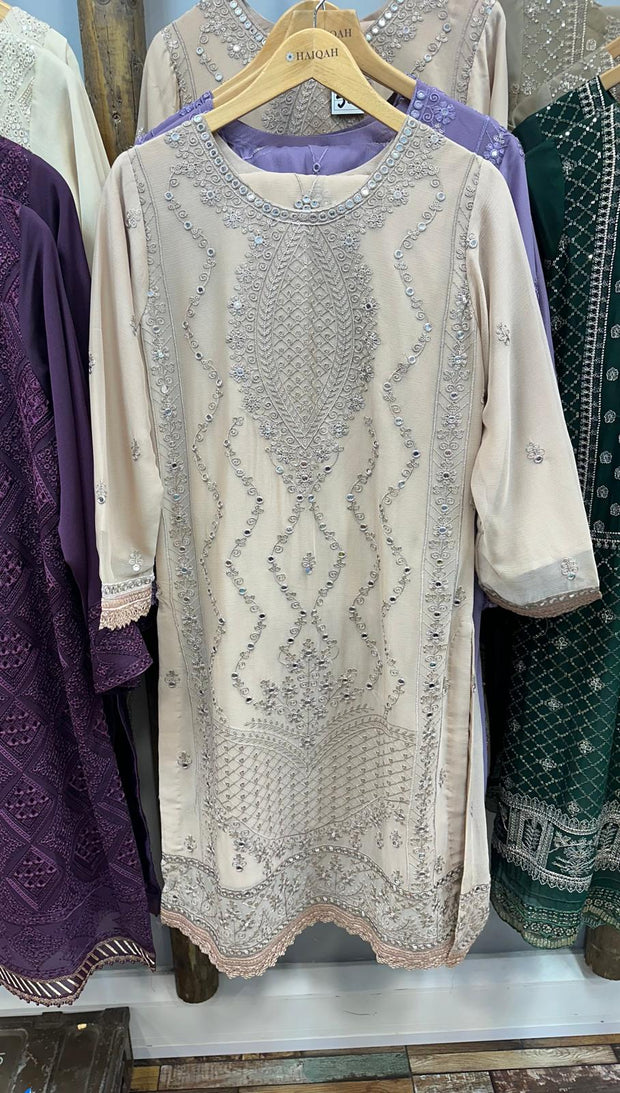 Chiffon Suit Dark Golden