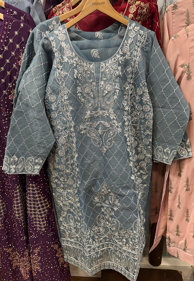 Organza Suit Grey