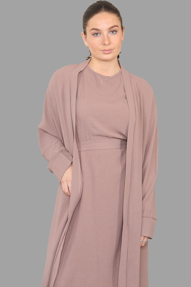 Dust Pink Kimono with long shirt and trouser