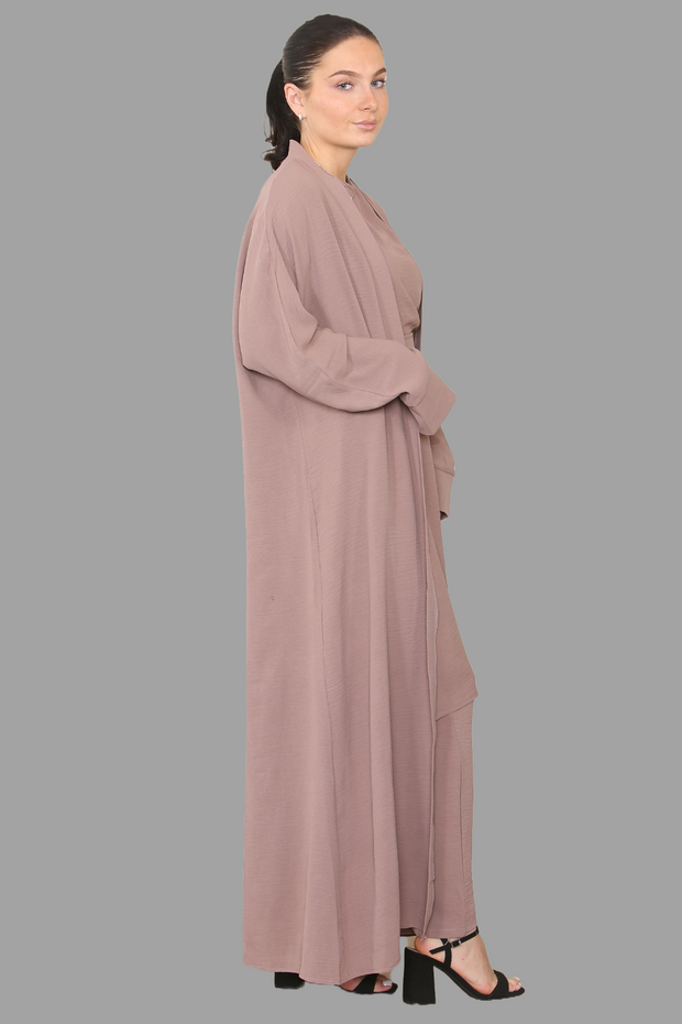 Dust Pink Kimono with long shirt and trouser