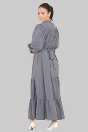 Grey flowy dress